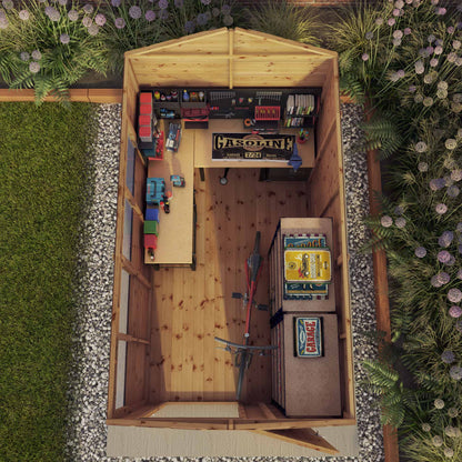 Mercia 10x6 Modular Shiplap Apex Wooden Shed