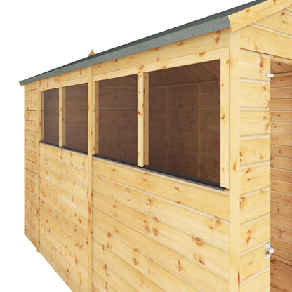 Mercia 10x6 Modular Shiplap Apex Wooden Shed