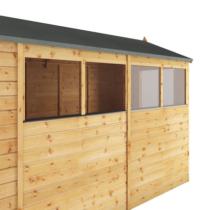 Mercia 10x6 Modular Shiplap Apex Wooden Shed