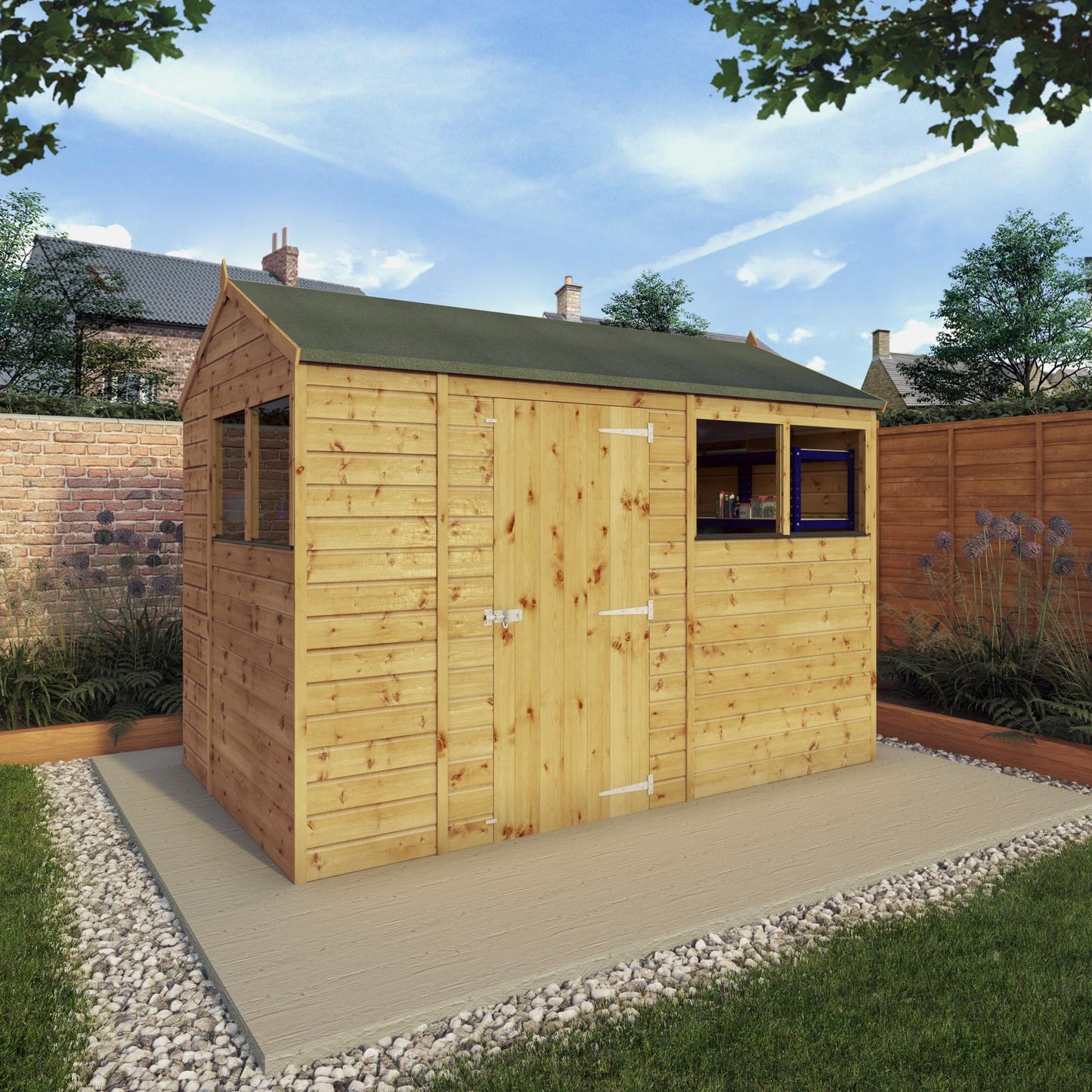 Mercia 10x6 Modular Shiplap Apex Wooden Shed