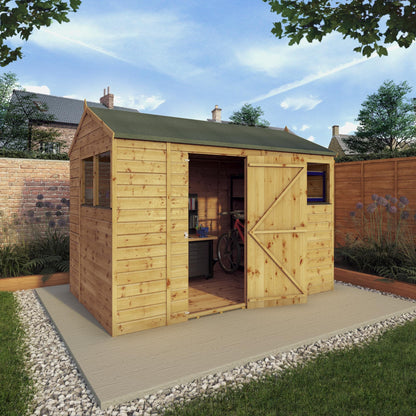 Mercia 10x6 Modular Shiplap Apex Wooden Shed
