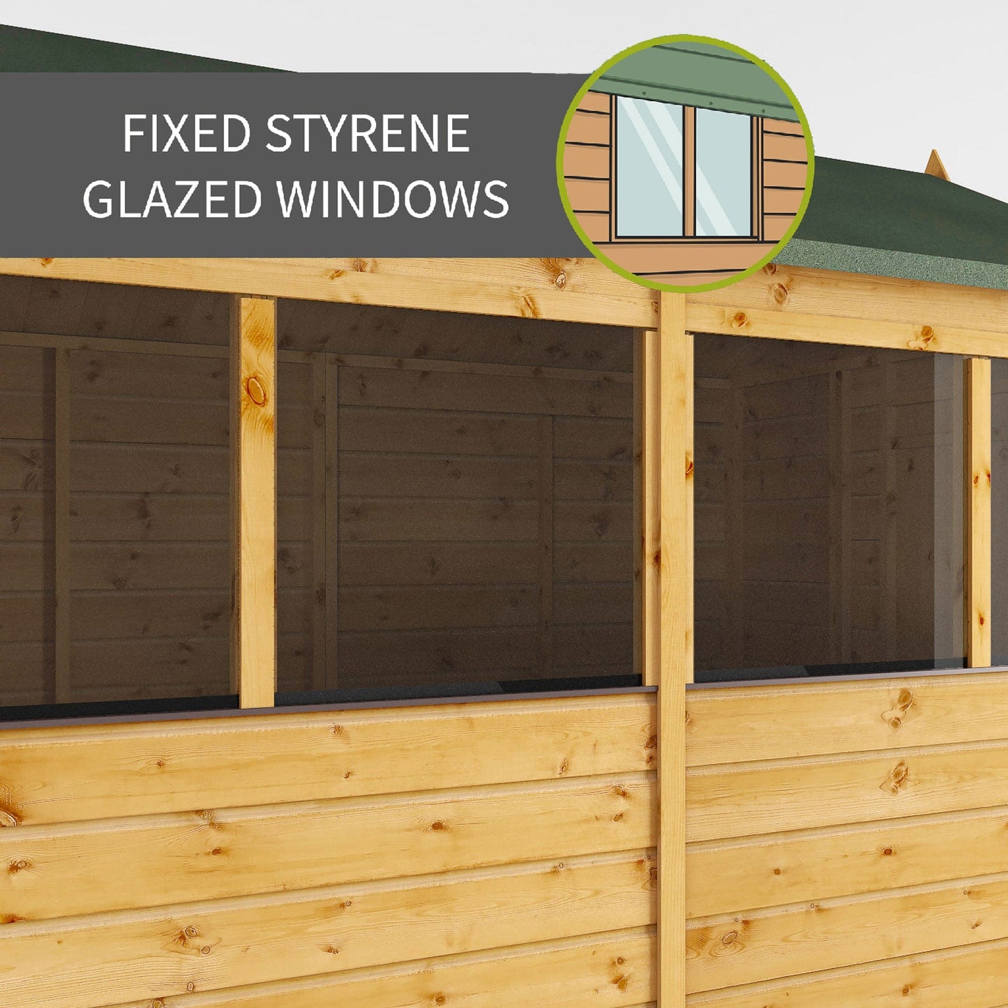 Mercia 10x6 Modular Shiplap Apex Wooden Shed