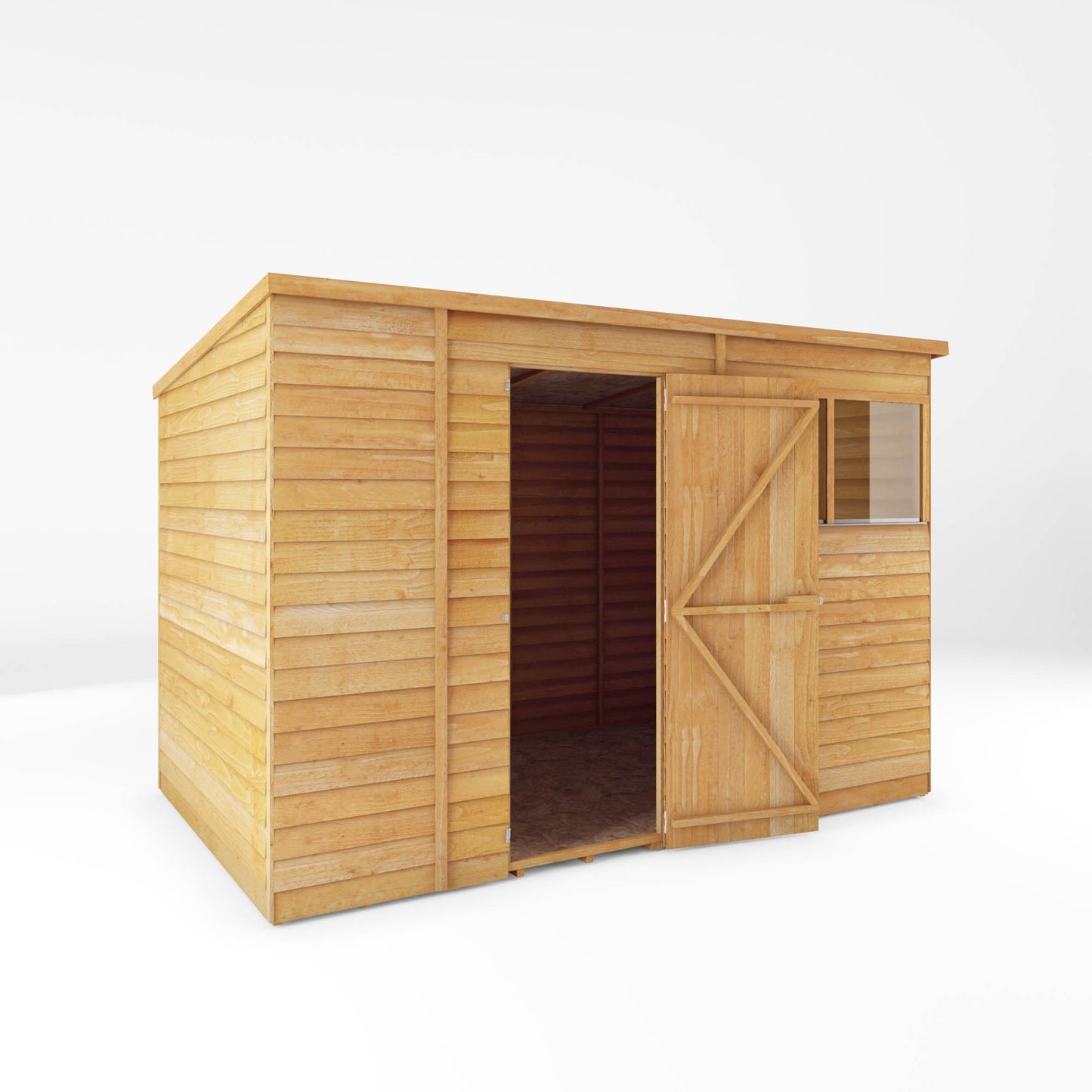Mercia 10x6 Overlap Pent Shed