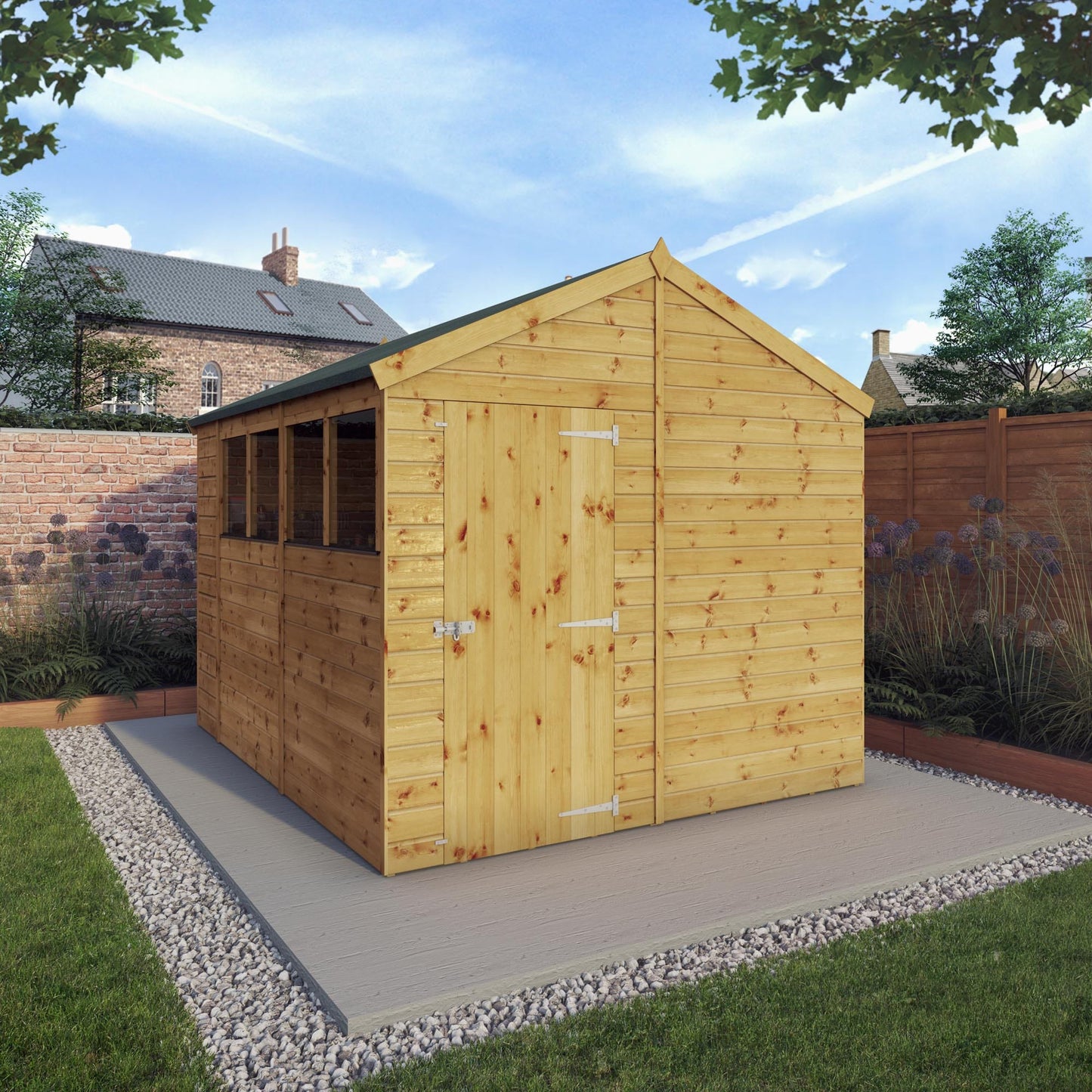 Mercia 10x8 Modular Shiplap Apex Wooden Shed