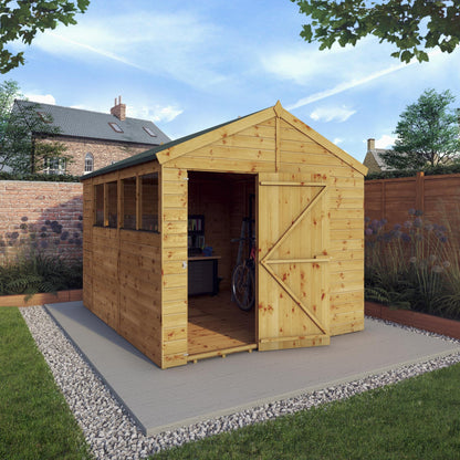 Mercia 10x8 Modular Shiplap Apex Wooden Shed