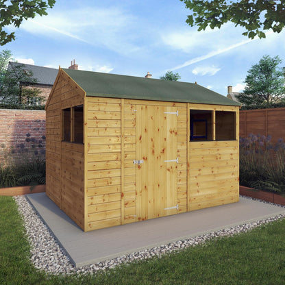 Mercia 10x8 Modular Shiplap Apex Wooden Shed