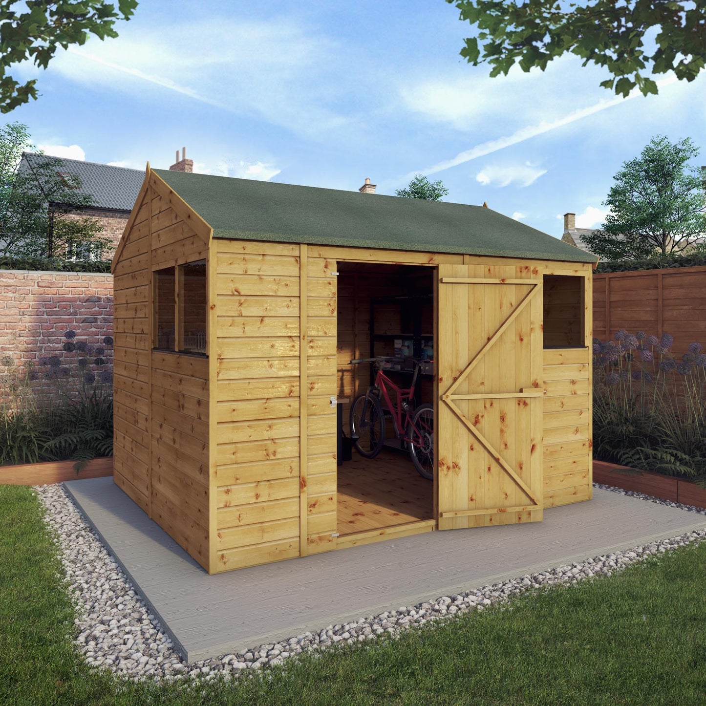 Mercia 10x8 Modular Shiplap Apex Wooden Shed