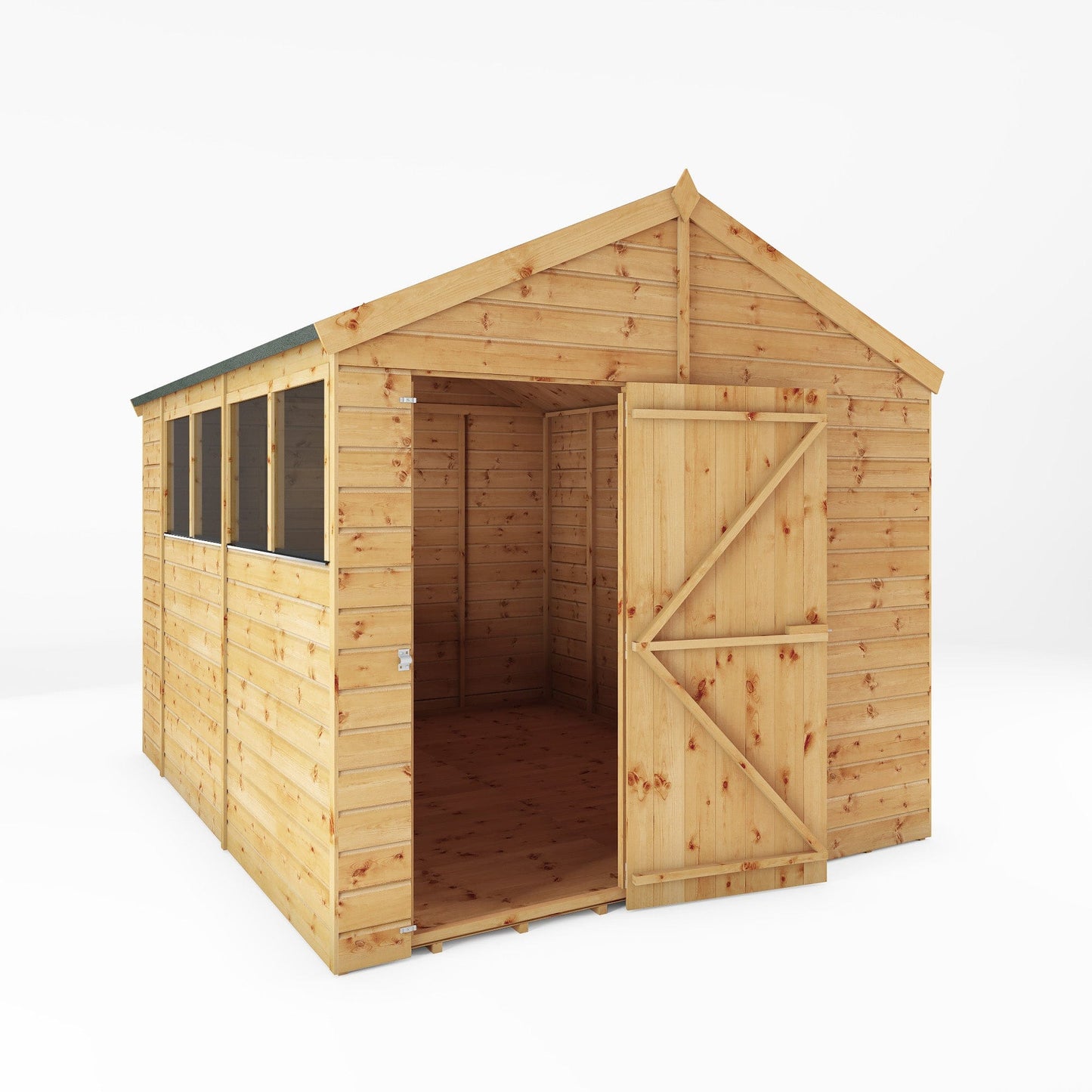 Mercia 10x8 Modular Shiplap Apex Wooden Shed
