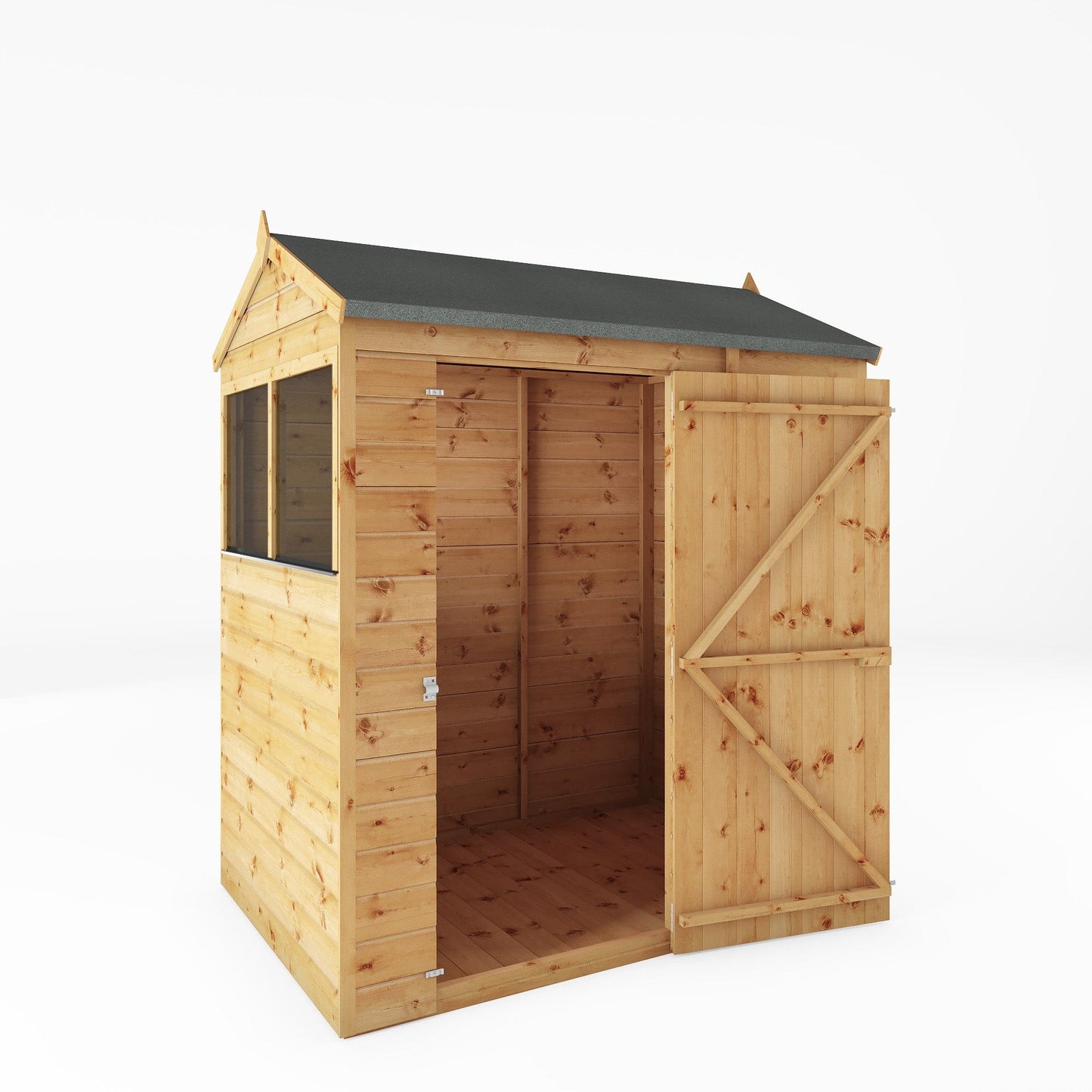 Mercia 6x4 Modular Shiplap Apex Wooden Shed