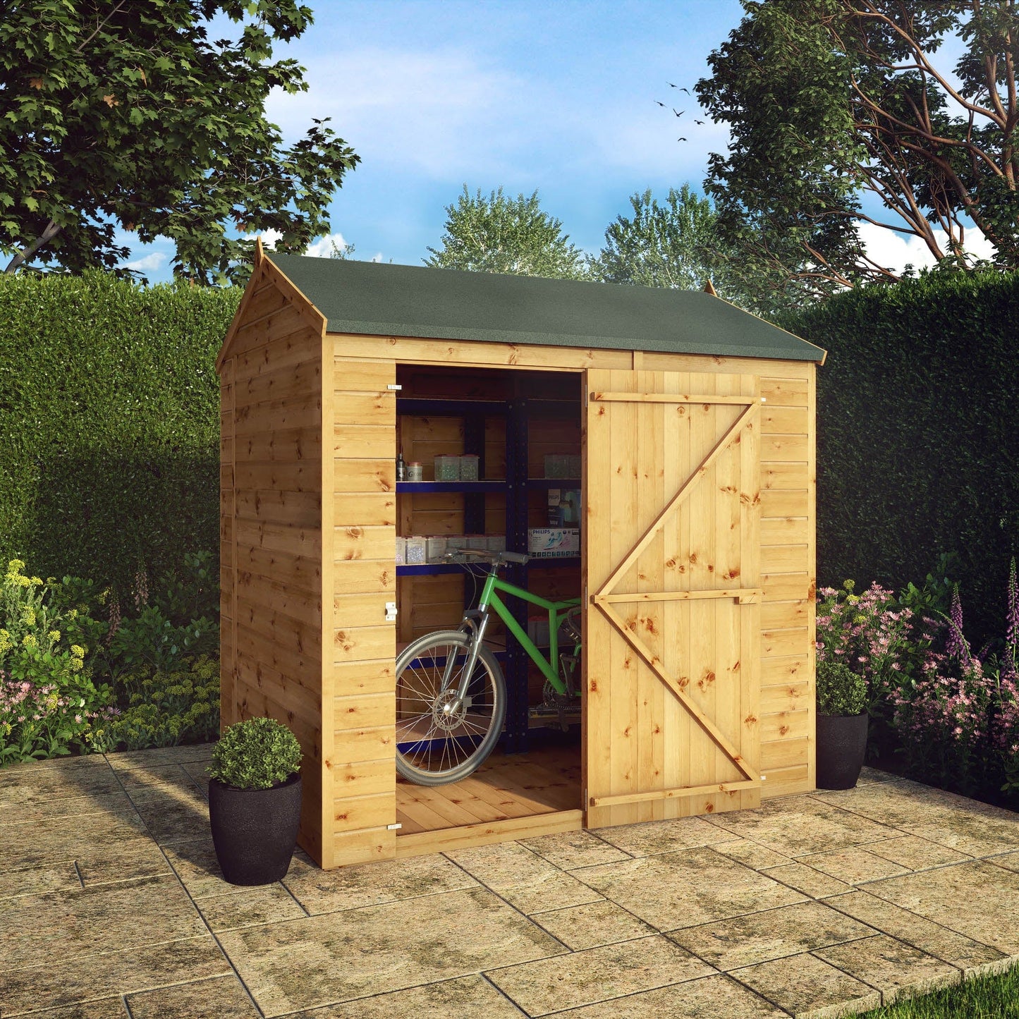 Mercia 7x5 Modular Shiplap Apex Windowless Shed