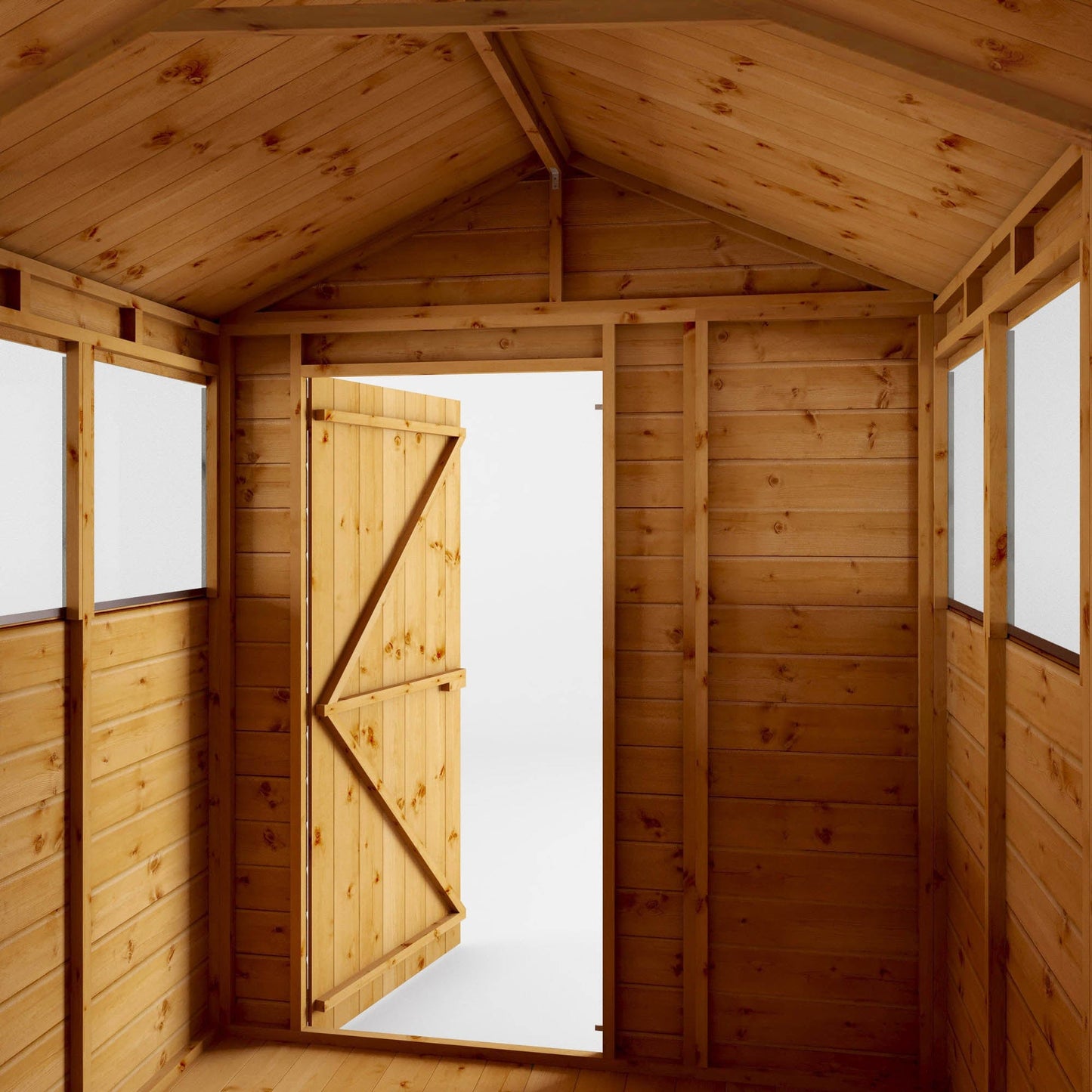 Mercia 8 x 6 Modular Shiplap Apex Shed