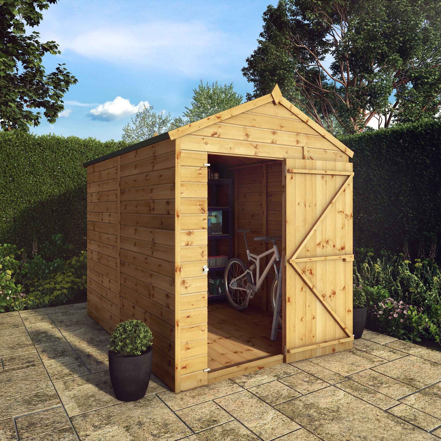 Mercia 8x6 Modular Shiplap Apex - Windowless