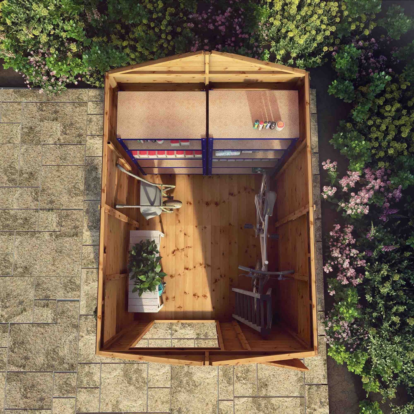 Mercia 8x6 Modular Shiplap Apex - Windowless