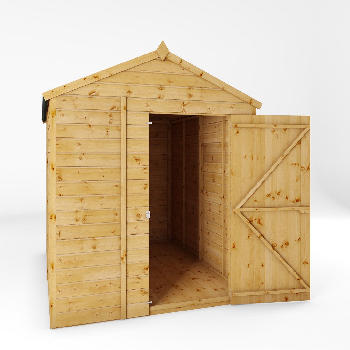 Mercia 8x6 Modular Shiplap Apex - Windowless