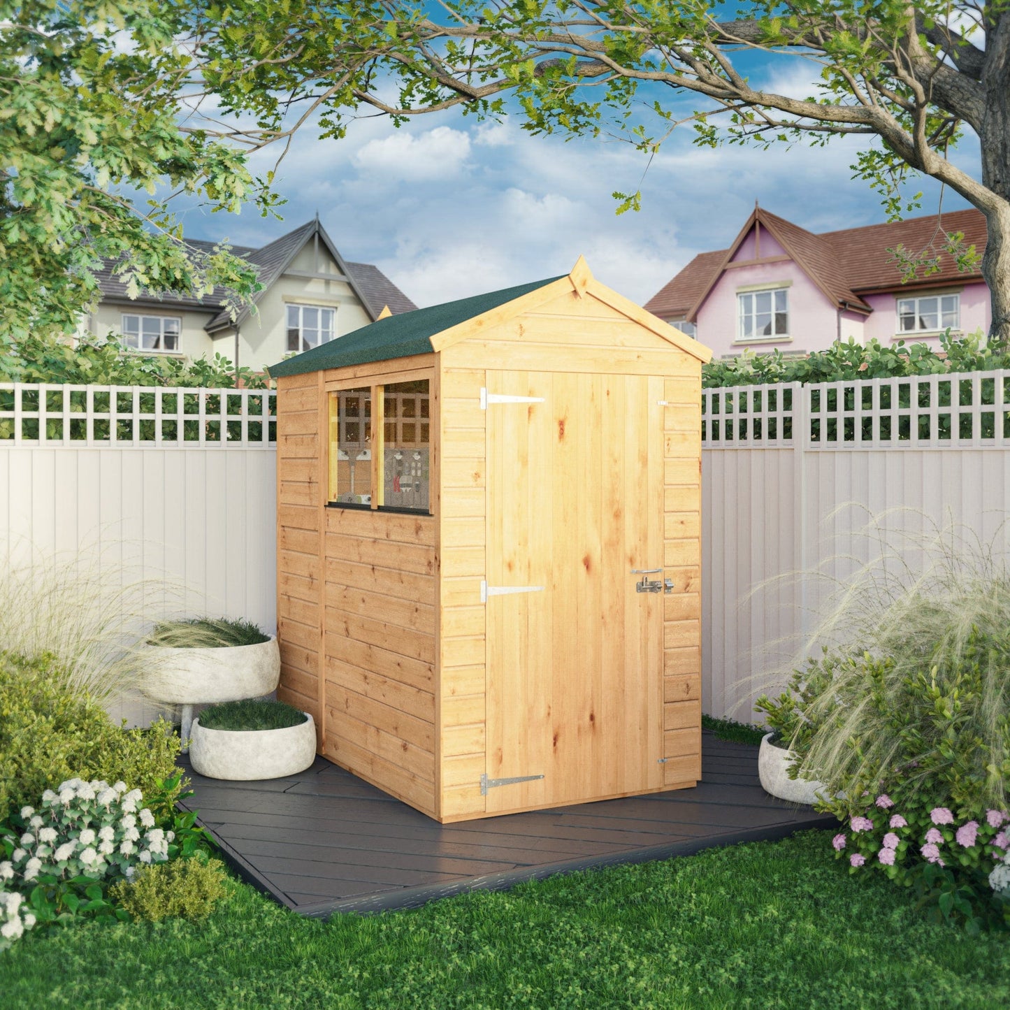 Mercia The Woodsman 6x4 Shiplap Apex Wooden Shed