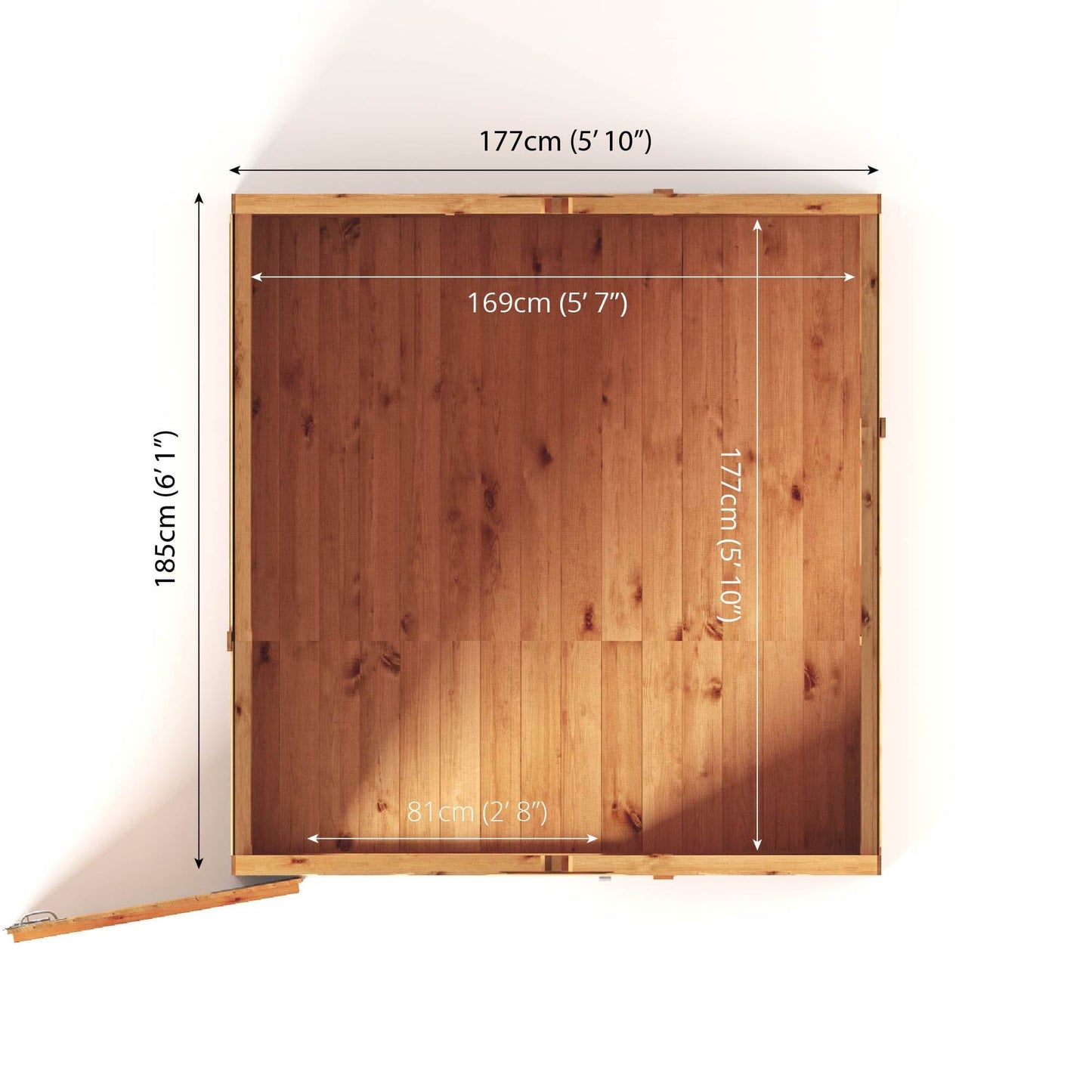 Mercia The Woodsman 6x6 Shiplap Apex Wooden Shed