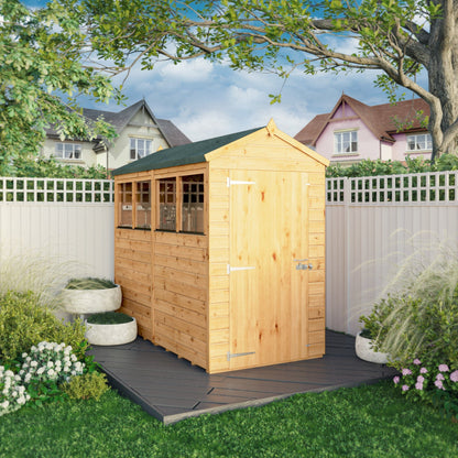 Mercia The Woodsman 8x4 Shiplap Apex Wooden Shed