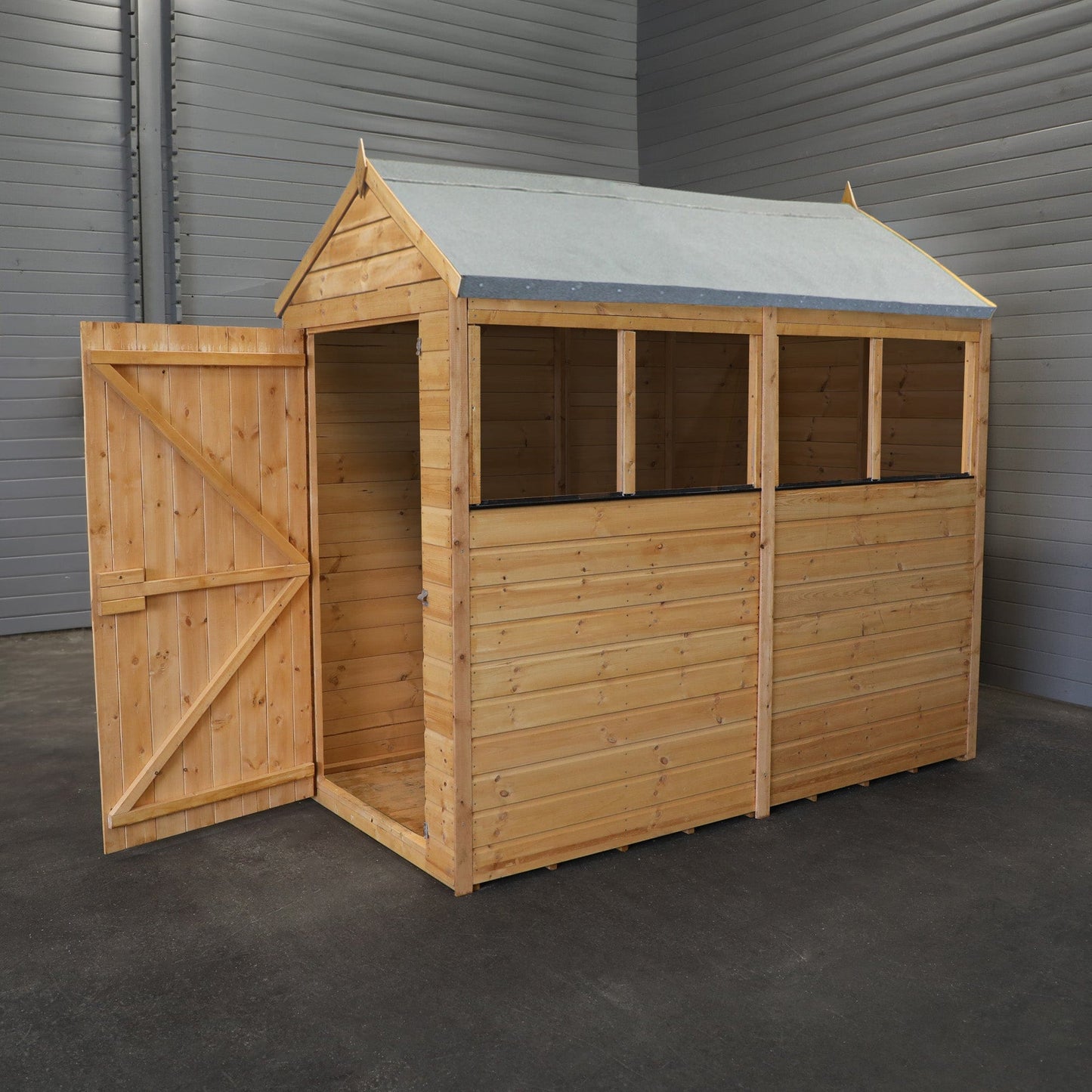 Mercia The Woodsman 8x4 Shiplap Apex Wooden Shed