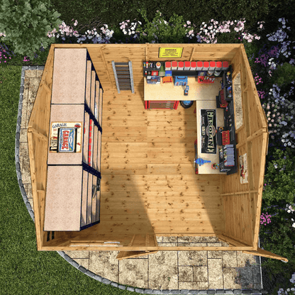 Mercia 10 x 10 Premium Shiplap Reverse Apex Workshop