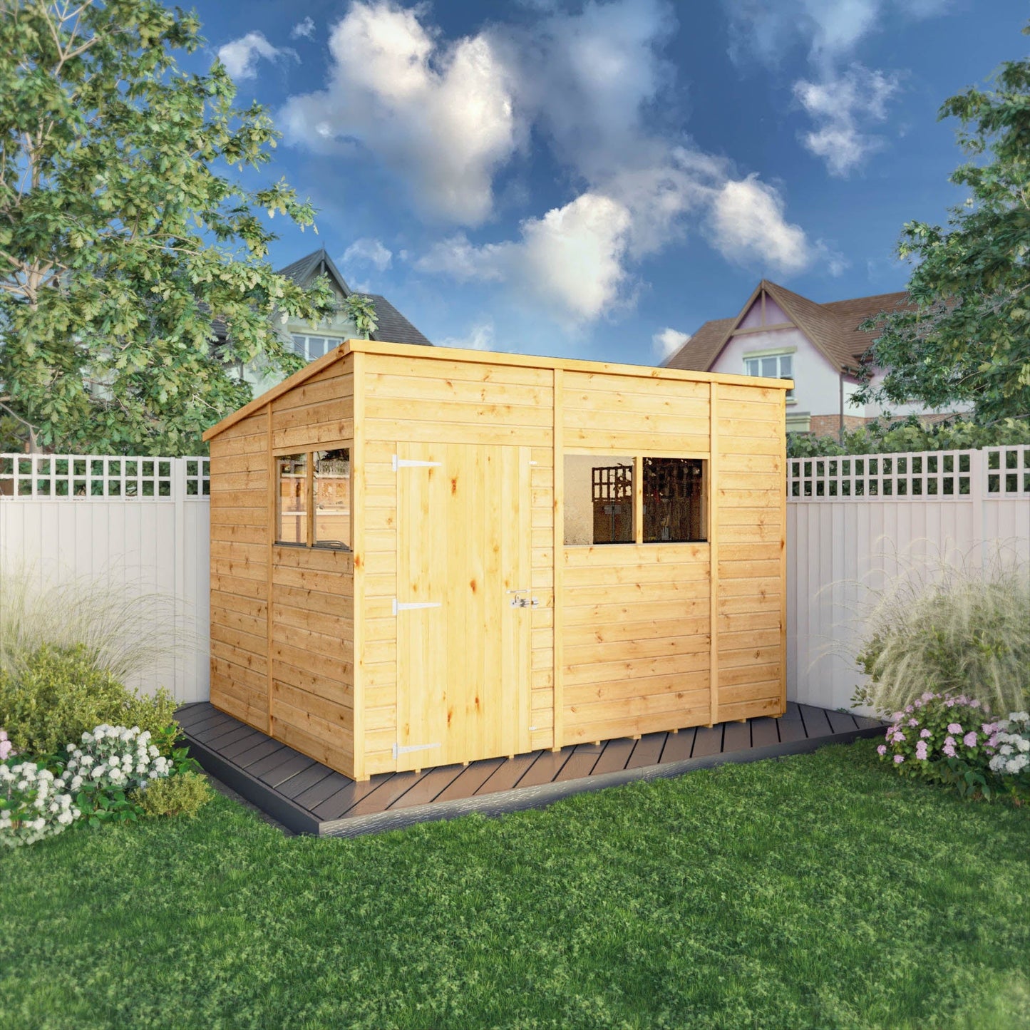 Mercia 10 x 8 Woodsman Shiplap Pent Shed - Styrene