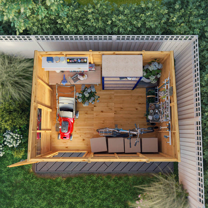 Mercia 10 x 8 Woodsman Shiplap Pent Shed - Styrene