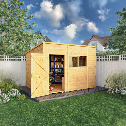 Mercia 10 x 8 Woodsman Shiplap Pent Shed - Styrene