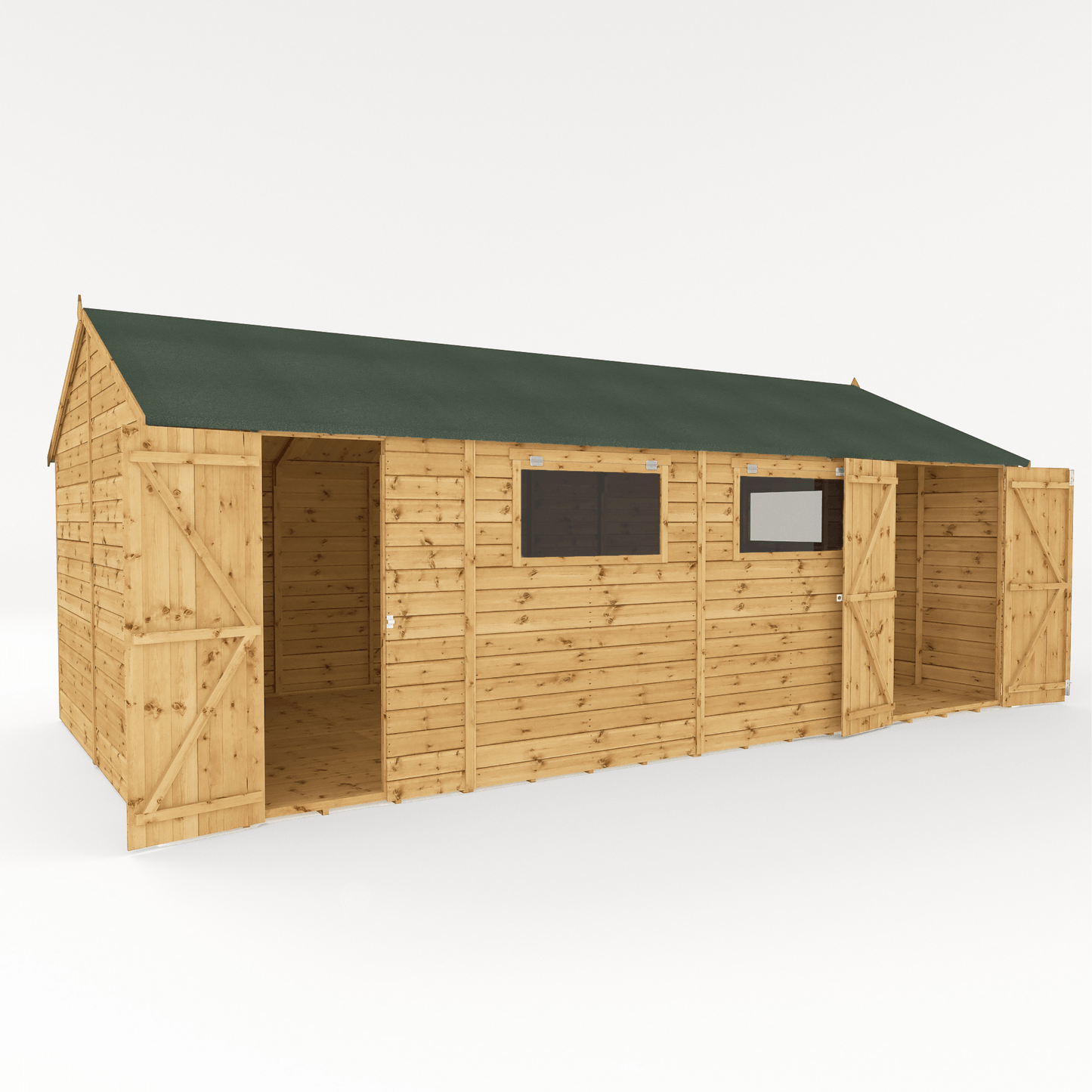 Mercia 20 x 10 Premium Shiplap Reverse Apex Workshop