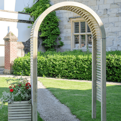 Shire 9 x 5 Contemporary Green Pressure Treated Garden Arch