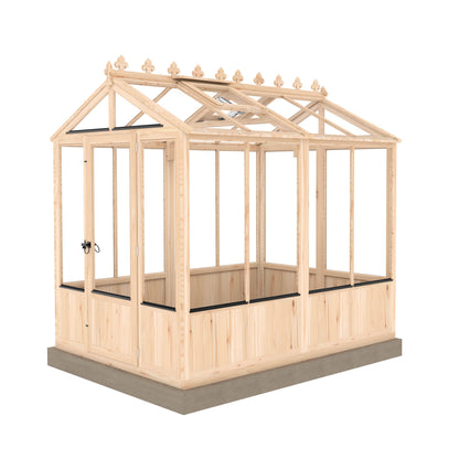 Shire Holkham 6 x 8 Wooden Greenhouse