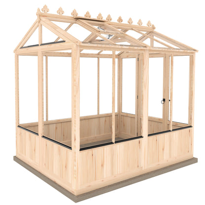 Shire Holkham 6 x 8 Wooden Greenhouse