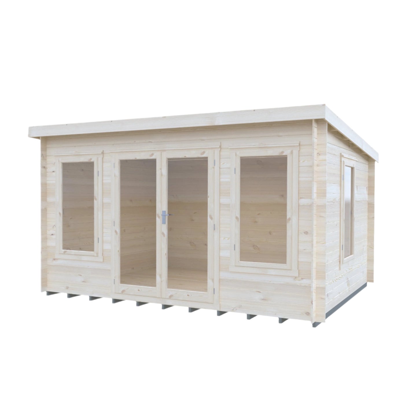 Shire Emneth 10 x 13 Pent Log Cabin in 19mm Logs