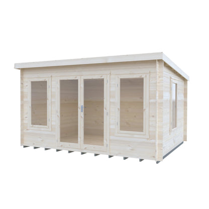 Shire Emneth 10 x 13 Pent Log Cabin in 19mm Logs