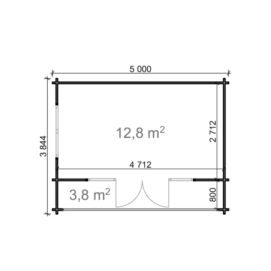 Shire Nuuk 16 x 13 44mm Log Cabin