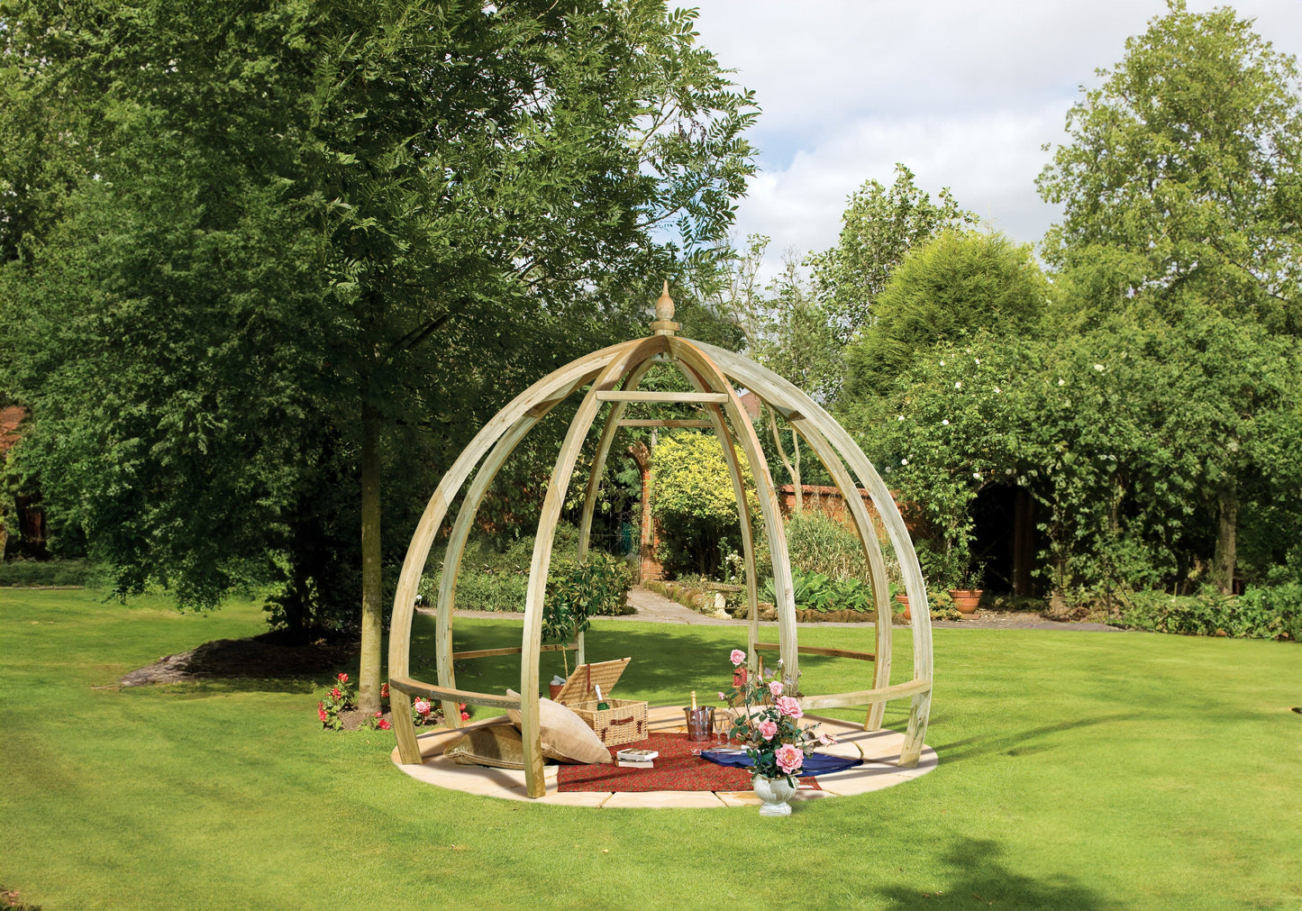Apollo Pergola Wooden Dome-Shaped