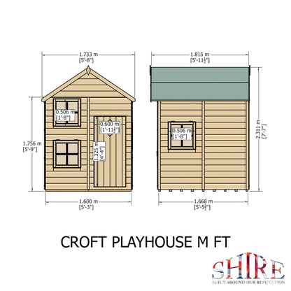 Shire 5 x 5 Croft Playhouse