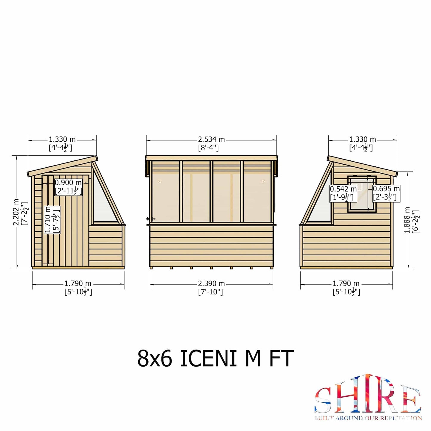 Shire Iceni 8x6 Potting Shed