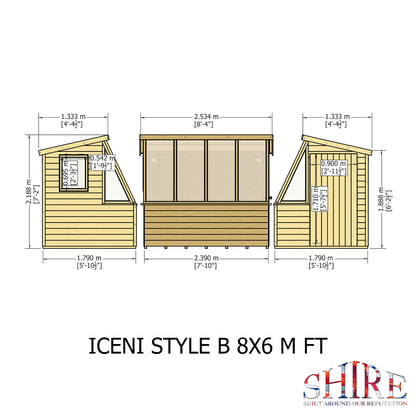 Shire Iceni 8x6 Potting Shed
