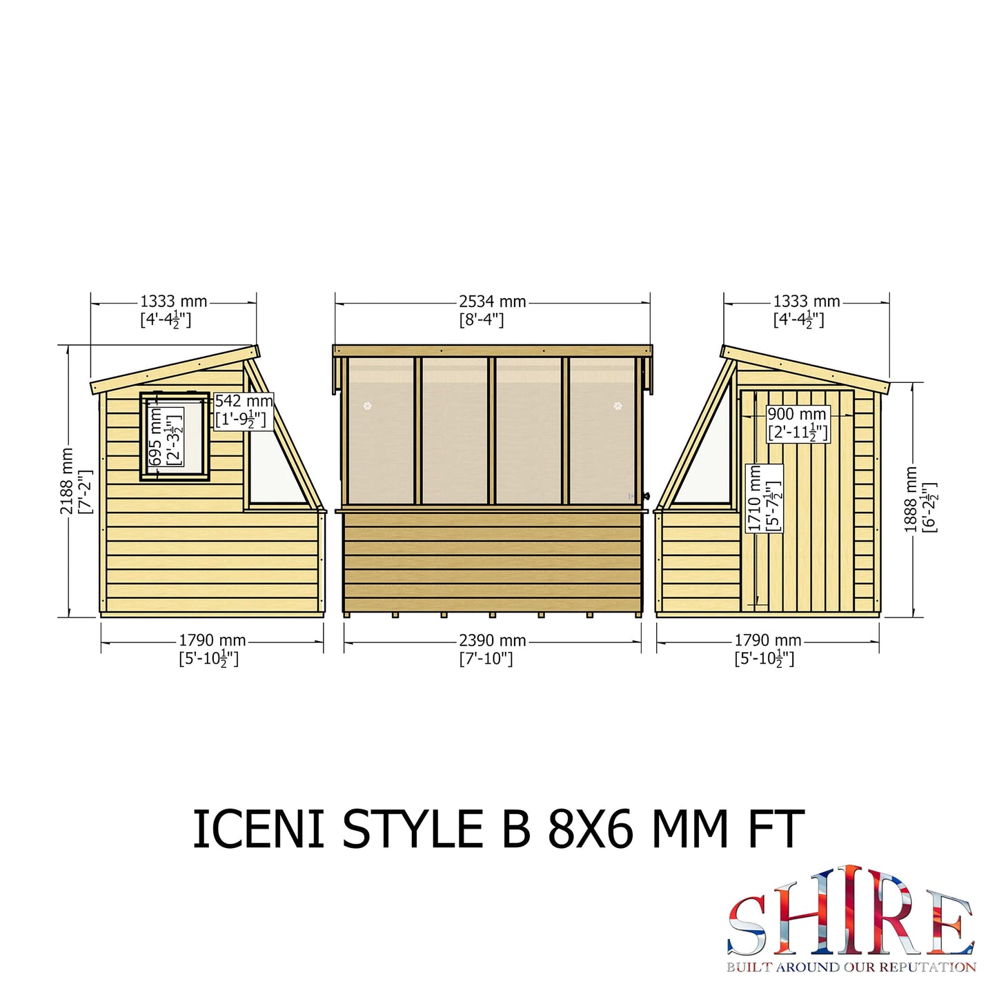 Shire Iceni 8x6 Potting Shed