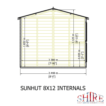 Shire Sun Hut 8 x 12 Potting Shed