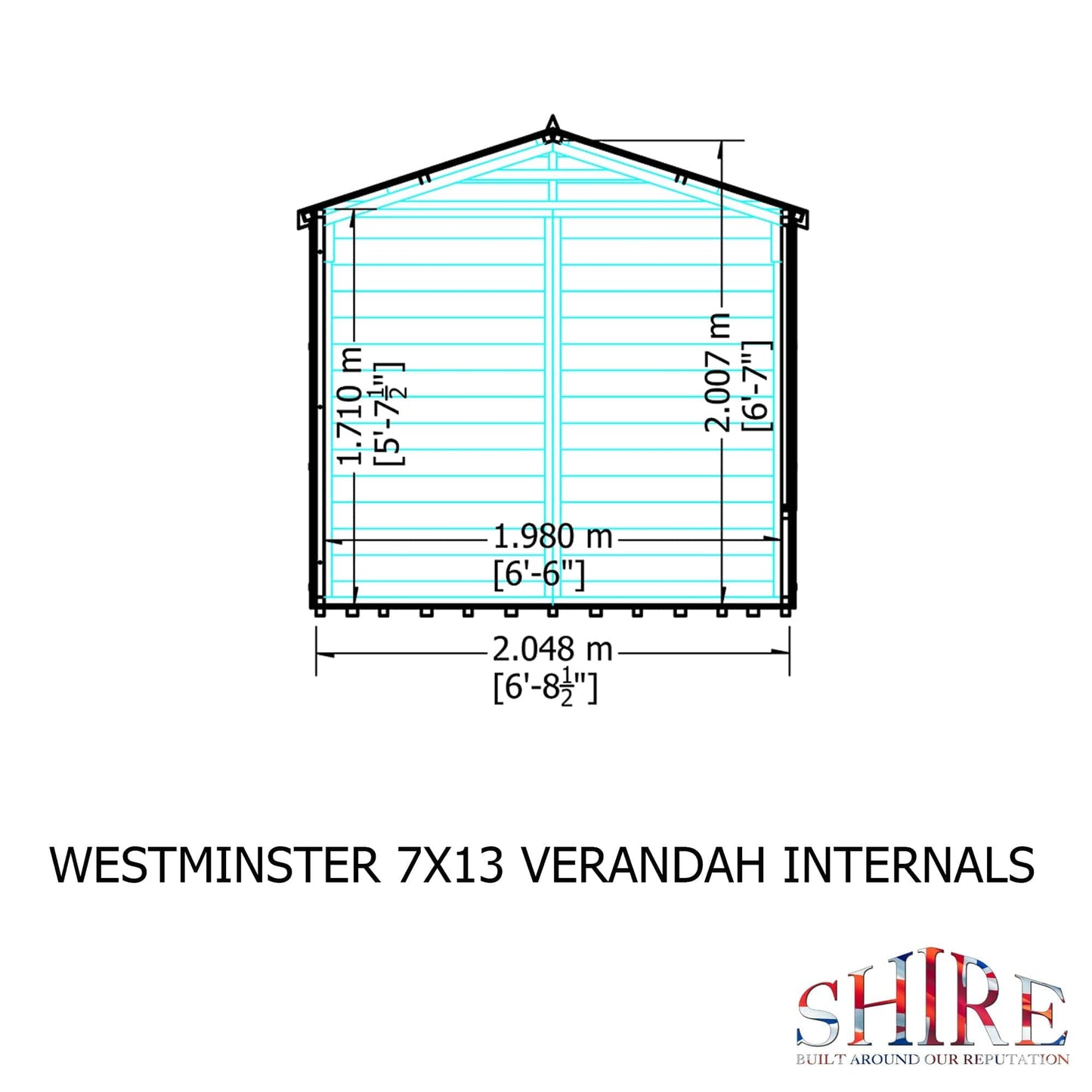 Shire Westminster Summerhouse 13x7 with Veranda