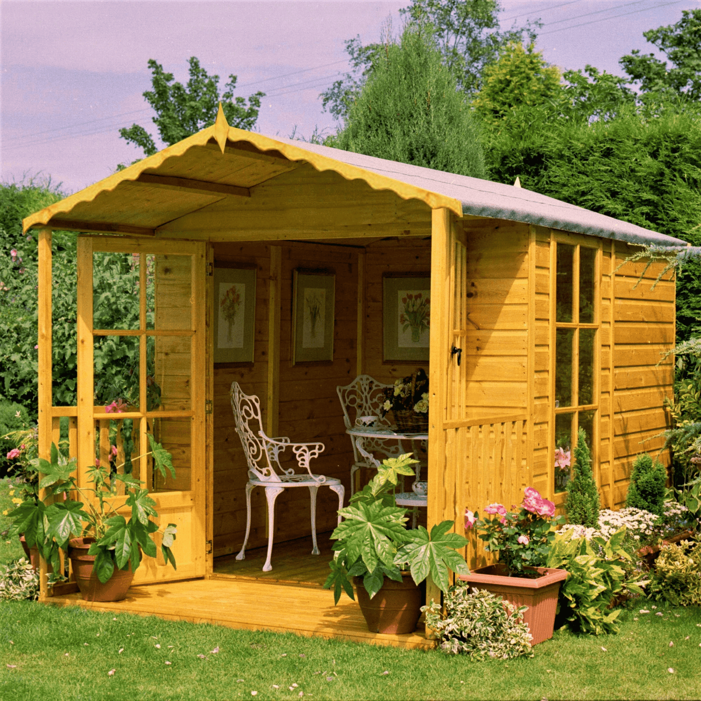 Shire Buckingham 7 x 10 Wooden Summerhouse with Veranda