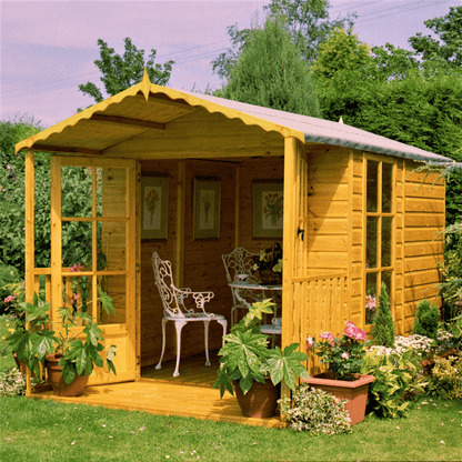 Shire Buckingham 7 x 10 Wooden Summerhouse with Veranda