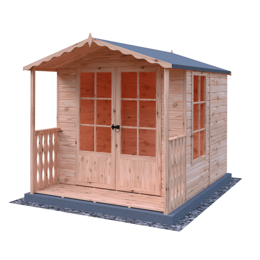Shire Buckingham 7 x 10 Wooden Summerhouse with Veranda