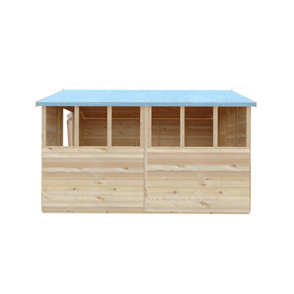 Shire 10x10 Overlap Shed Double Door With Windows