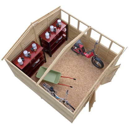 Shire 10x10 Overlap Shed Double Door With Windows