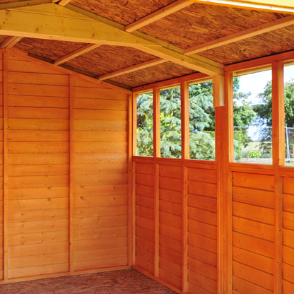 Shire 10x20 Overlap Shed with Windows - Dip Treated