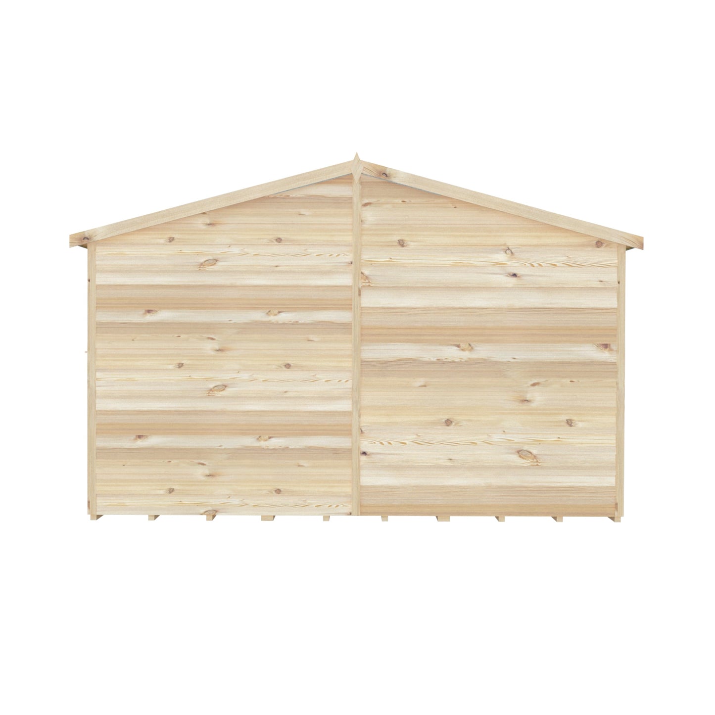 Shire 10x20 Overlap Shed with Windows - Dip Treated