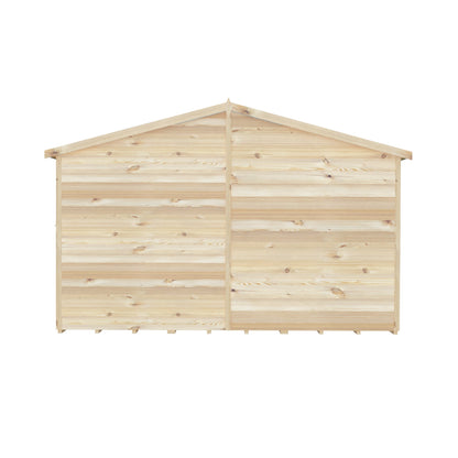 Shire 10x20 Overlap Shed with Windows - Dip Treated