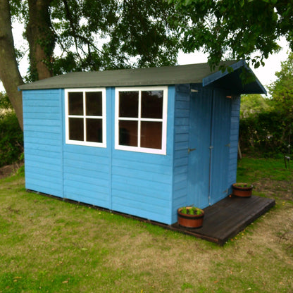 Shire 10x7 Guernsey Shed Double Door Apex Workshop