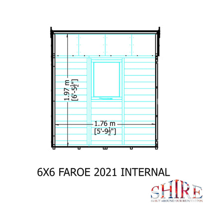 Shire 6x6 Faroe Shiplap Shed